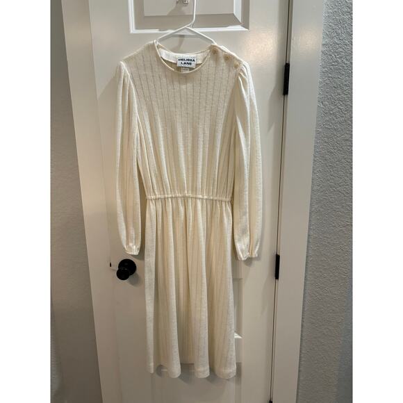 VINTAGE DRESS WITH BELT - WOMENS 12 - Picture 3 of 9